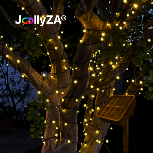 10m Solar Outdoor String Lights (Warm White)