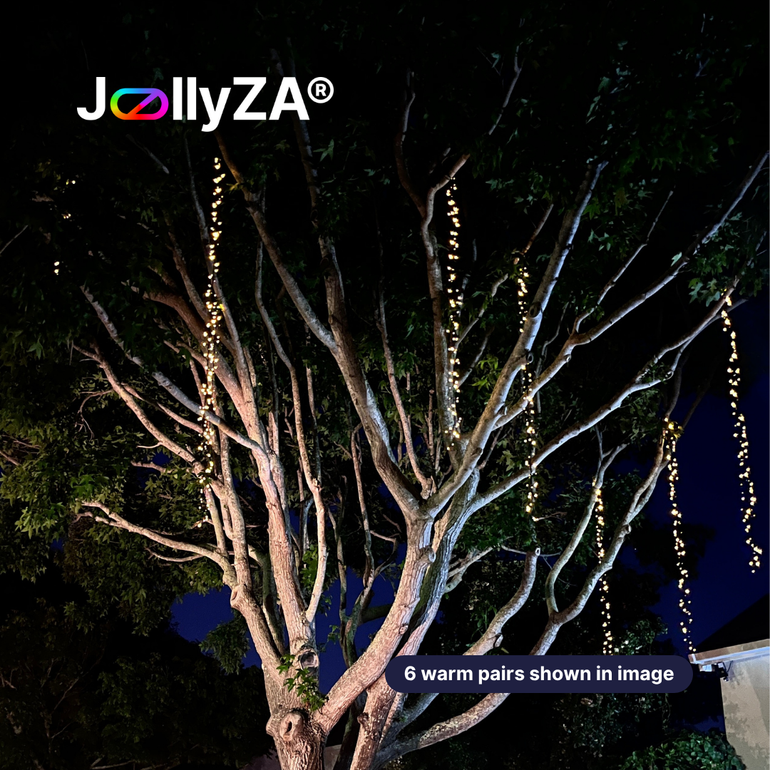 10m Solar Outdoor String Lights (Warm White)