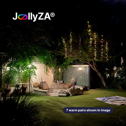 10m Solar Outdoor String Lights (Warm White)