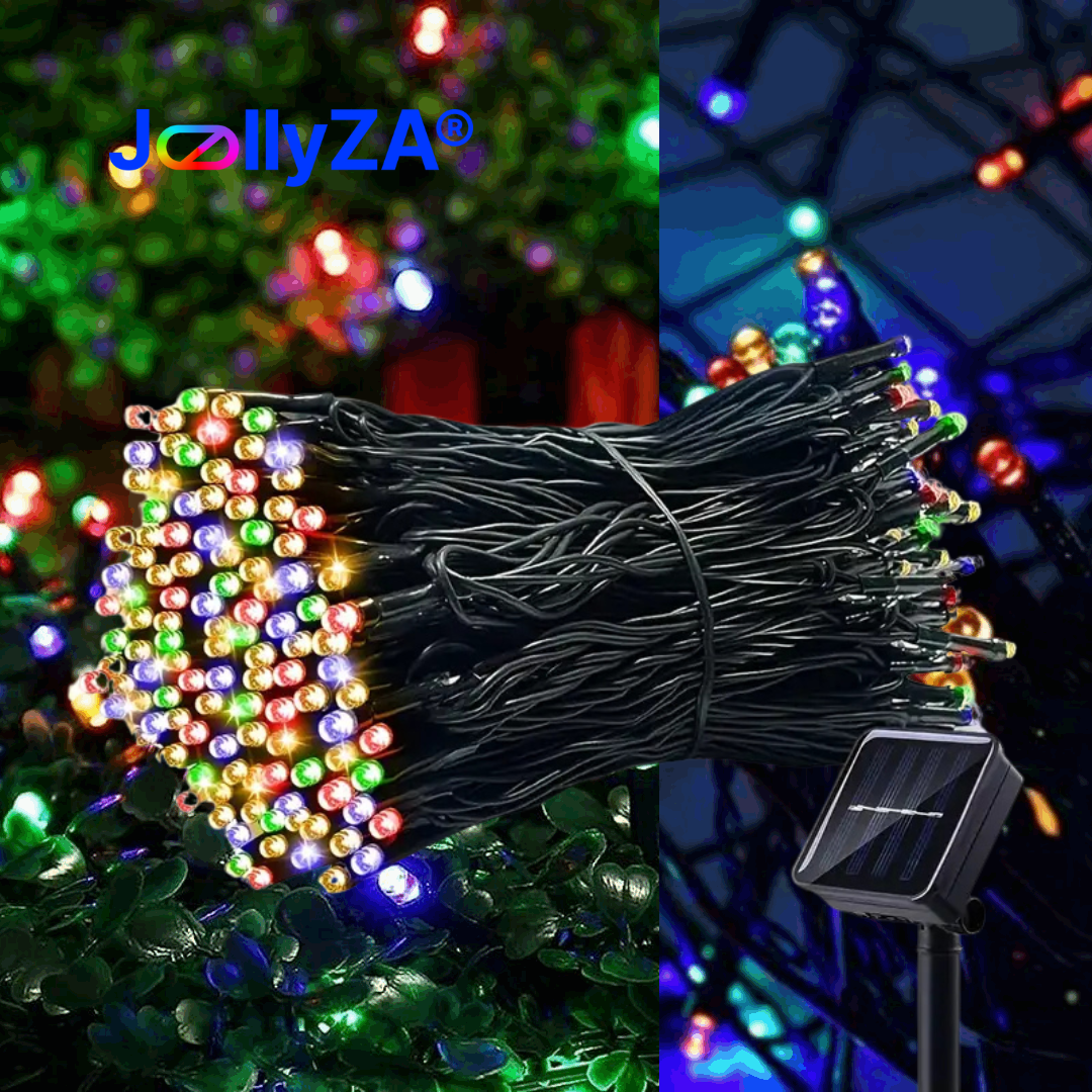 Red Solar String Lights 10M Outdoor Solar String Lights (Multi-Colour) – JollyZA