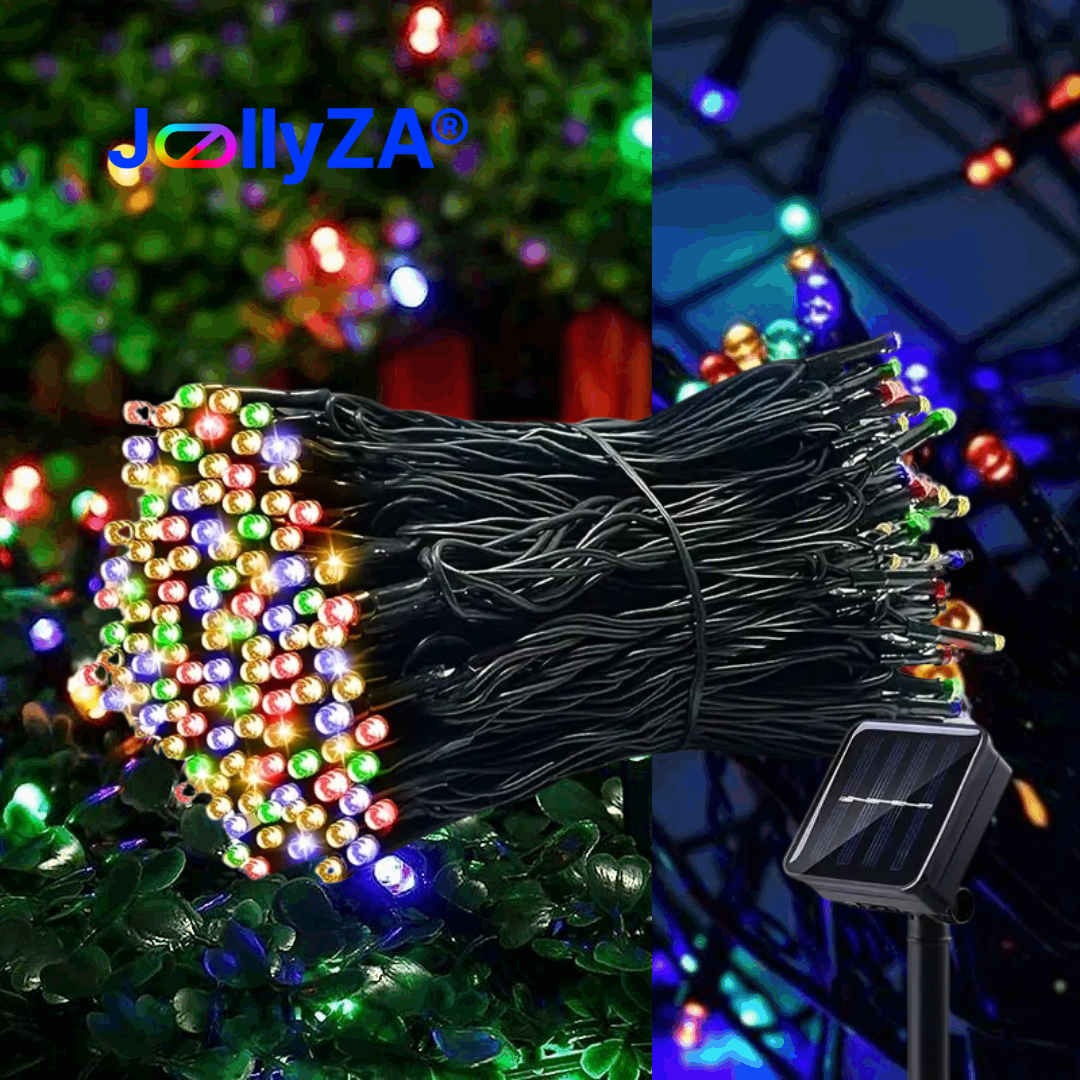 10M Outdoor Solar String Lights (Multi-Colour)