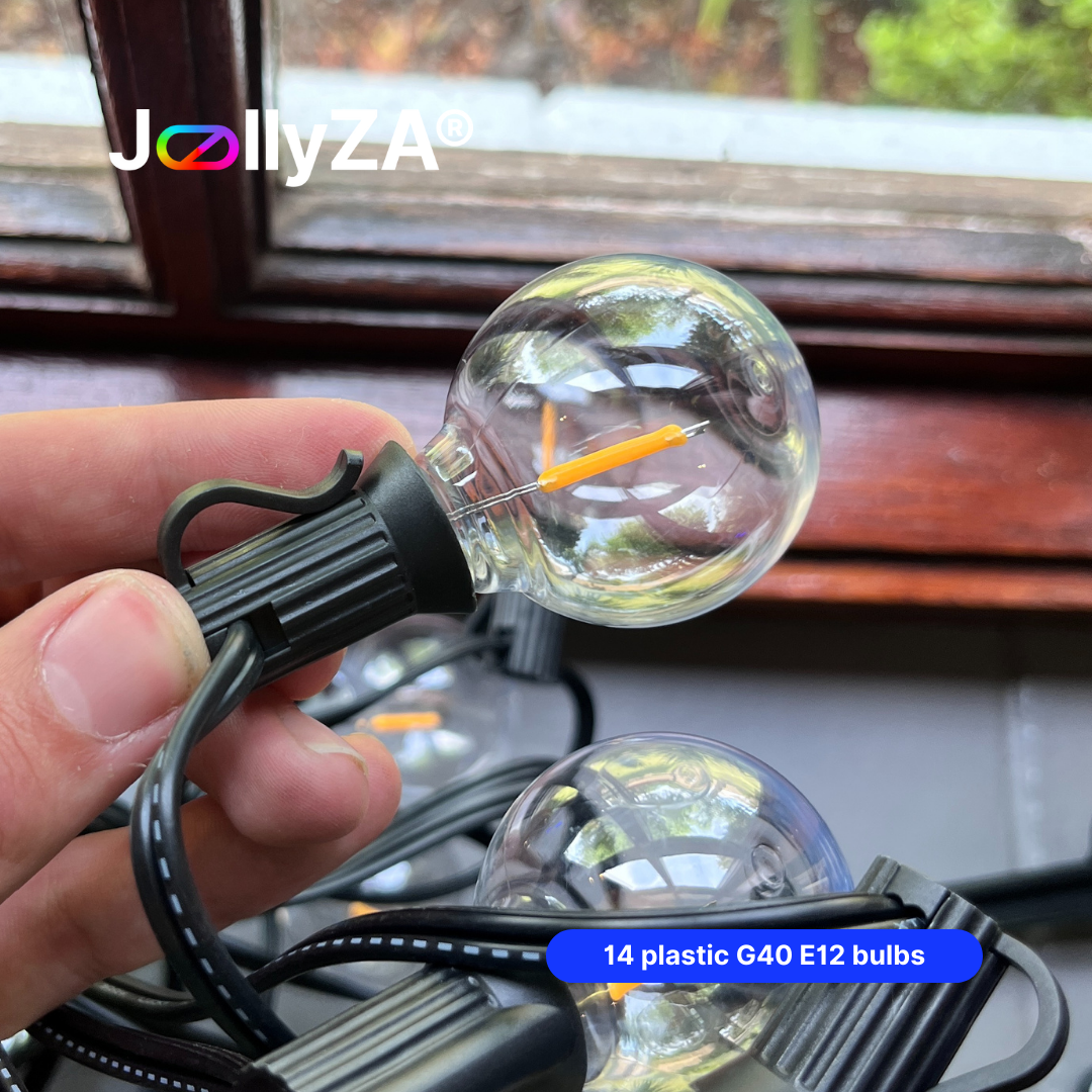 12.2m Solar Bulb Outdoor String Lights