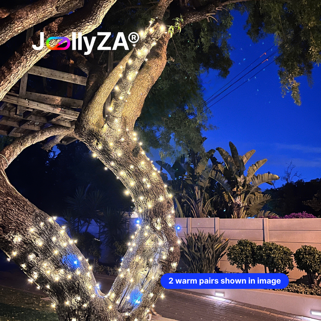 20M Twinkling Warm White Outdoor String Lights (EU Plug)