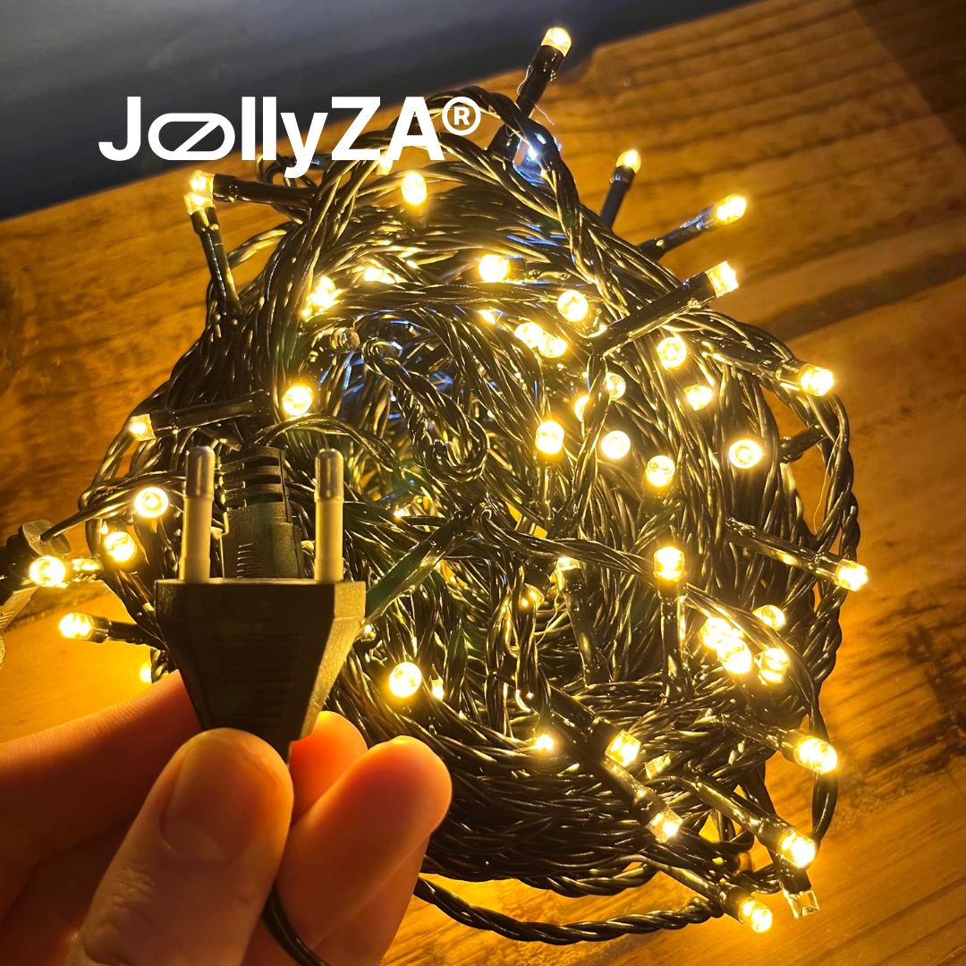 20M Twinkling Warm White Outdoor String Lights (EU Plug)