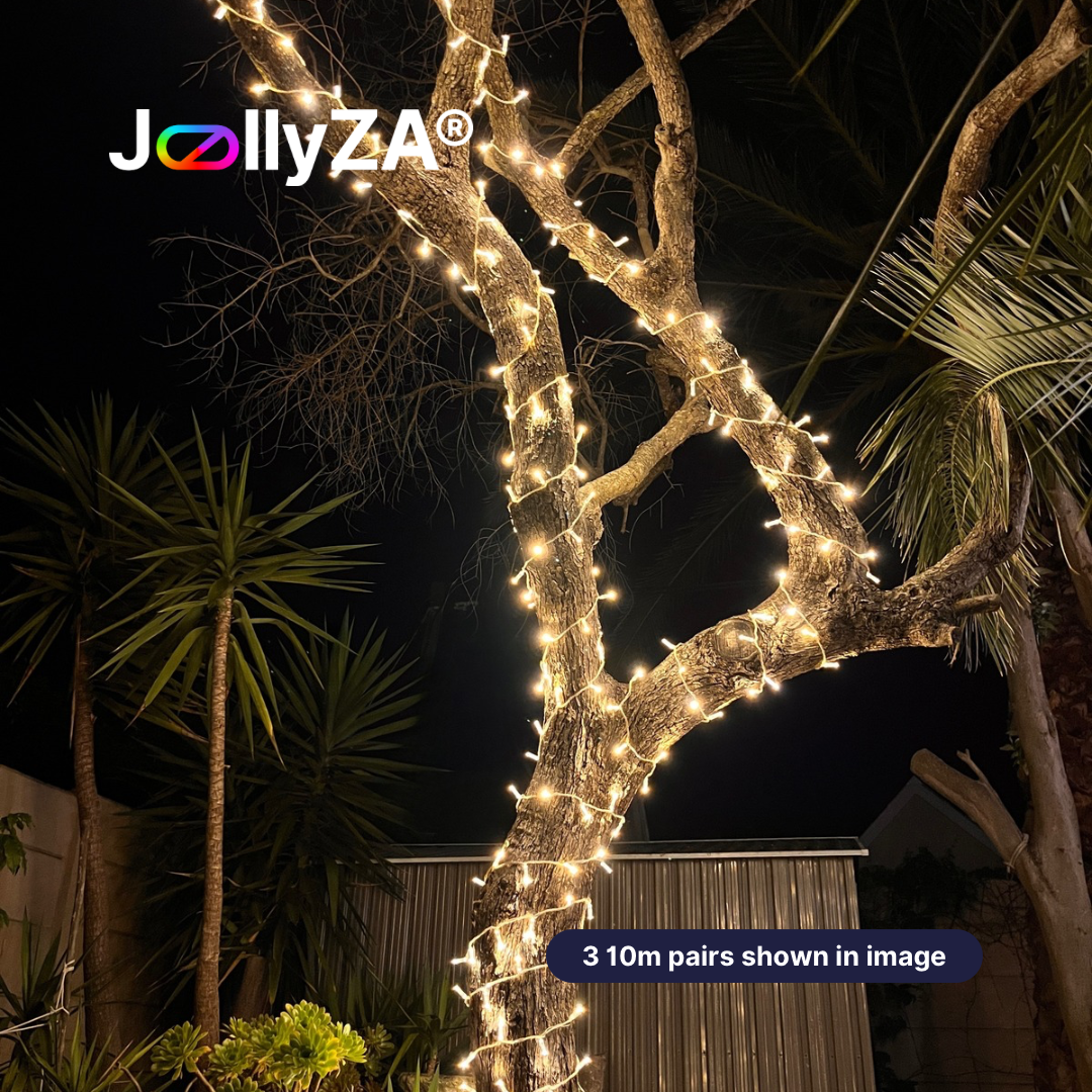 10m Warm White Heavy-Duty LED String Lights