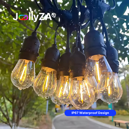 Electric 10m 10 Bulb Festoon Bulb Outdoor String Lights