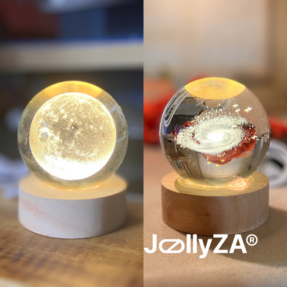 USB Crystal Moon/Galaxy Mini Night Light
