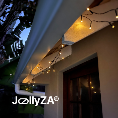 10M Solar Outdoor String Lights (Warm White)